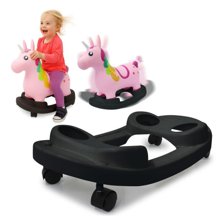 Jamara Mobil Board 2in1 - Animal Sauteur avec Fonction de Roulement
