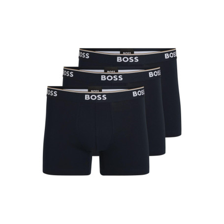 Lot de 3 Boxers Longs en Coton Stretch BOSS pour Hommes