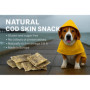 Friandises Nature à la Peau de Cabillaud pour Chien - 60 g - Riche en Oméga 3 & 6