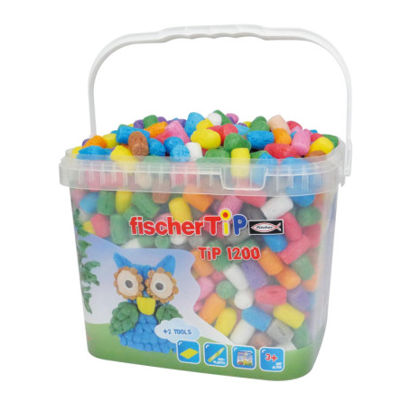 Baril de 1200 Tips Multicolores Fischer Tip pour Bricolage Créatif