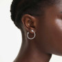 Boucles d'oreilles pendantes Idyllia en cristal blanc - Swarovski