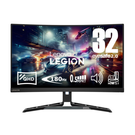 Lenovo Legion R32qc-30 - Écran Gaming Incurvé 31.5" QHD 180Hz avec Haut-parleurs