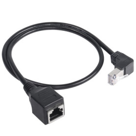 Câble d'extension Ethernet RJ45 90° - GELRHONR Cat 5e 50 cm
