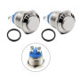 Pack de 10 Interrupteurs Bouton-Poussoir Momentané 16mm QitinDasen