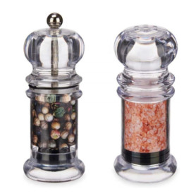 Lot de Salière et Poivrière Élégant avec Moulin Intégré