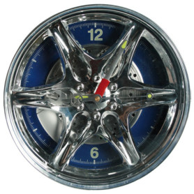 Horloge Murale Jante avec LED Bleue - Out of the Blue