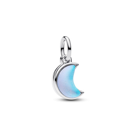 Pendentif double charme croissant de lune en argent sterling - PANDORA