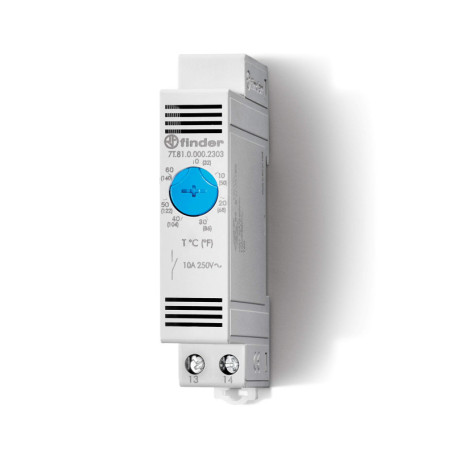 Thermostat d'Armoire Finder 10A avec Plage de Réglage