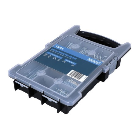 Coffret d'Assortiment de Clous HELPMATE - 1200 Pièces en Acier Galvanisé