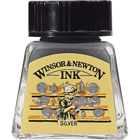 Encre à Dessiner Argentée Winsor & Newton 14ml