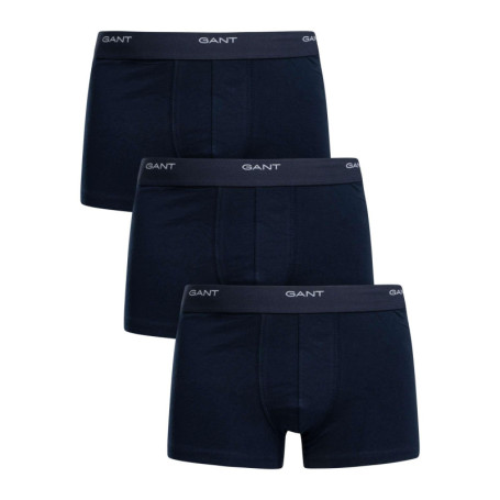 Lot de 3 Slips GANT Core Trunk pour Homme - Bleu Marine
