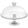 Bol de Service en Verre avec Couvercle Pasabahce - Plateau à Gâteau 32,2 cm