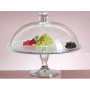 Bol de Service en Verre avec Couvercle Pasabahce - Plateau à Gâteau 32,2 cm