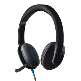 Logitech H540 Casque Filaire Stéréo avec Micro Anti-Parasite - Noir