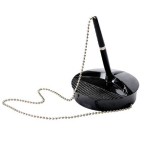 Stylo sur Socle Noir Fellowes avec Chaînette Chromée