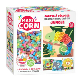 Maxi Corn - Activité Manuelle Jungle pour Enfants - 4 Cartes à Décorer
