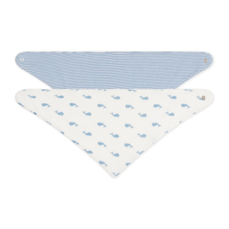 Lot de 2 Bandanas Bébé en Coton Imprimé - Petit Bateau