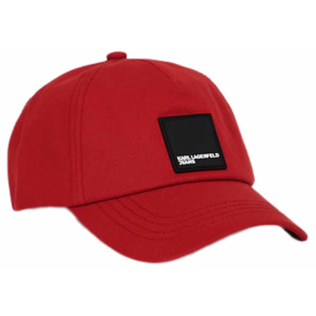 Casquette Rouge Box Logo Karl Lagerfeld Jeans pour Femmes
