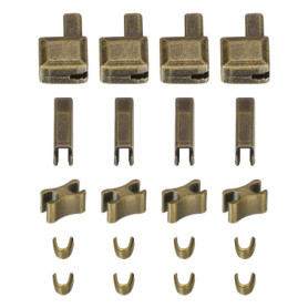 Ensemble de Fermetures Éclair en Bronze pour Réparation de Vêtements et Sacs