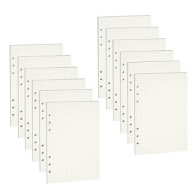 Lot de 10 Feuilles A5 Rechargeables à Pois - Papier de Qualité 100 g/m²