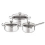 Batterie de Cuisine Tefal Duetto 6 Pièces en Acier Inoxydable