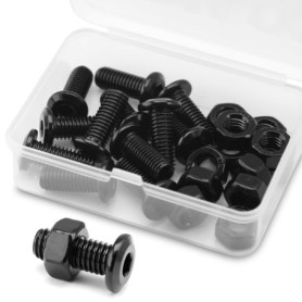 Kit de 12 Boulons et Écrous M8 en Acier Inoxydable Noir pour Meubles 14,48 €