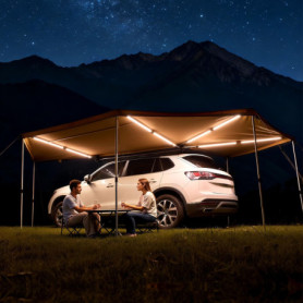 Auvent Latéral VEVOR 270° 5,7x2,1 m avec Éclairage LED - Abri Autoportant pour SUV et Camping