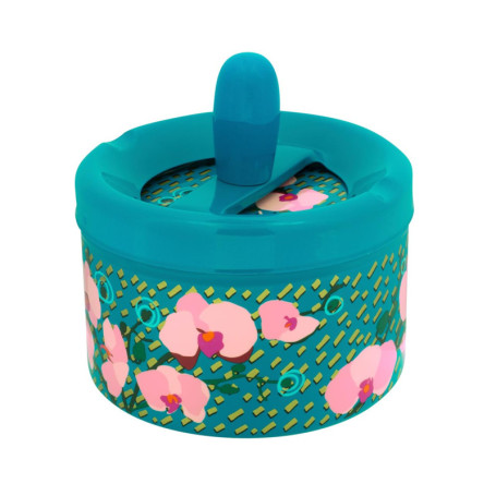 Cendrier Poussoir Pylones - Orchid Blue, Élégance et Praticité