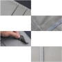 Organisateur de Pare-Soleil en Cuir Tiardey - Rangement Pratique pour Voiture - Gris