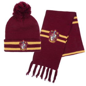 Ensemble Chapeau et Écharpe Gryffondor Harry Potter pour Enfants