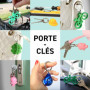 Porte-Clés Colorés en Acrylique Recyclé - Assortiment Goutte - Djois