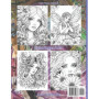 Livre de Coloriage Au Pays des Fées - Portraits Fantastiques pour Adultes