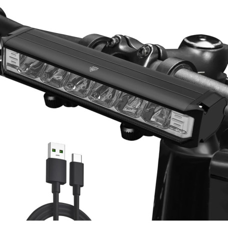 Lampe Vélo Avant LeuKoles 1800 Lumens - LED Rechargeable Étanche