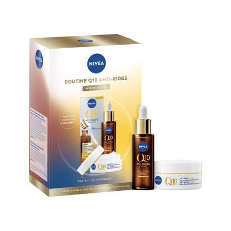 Coffret NIVEA Soin Visage Anti-Âge Q10 - Sérum et Soin de Jour