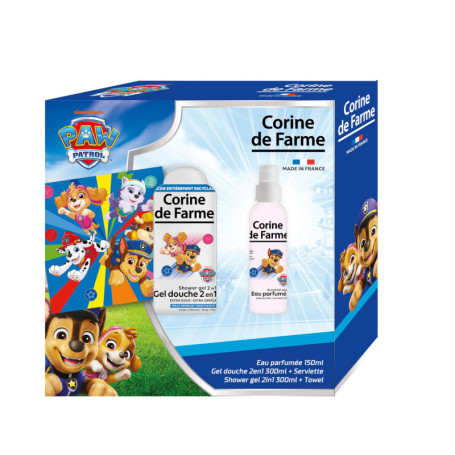 Coffret Pat Patrouille Corine de Farme - Eau Parfumée Musc Fruité et Gel Douche Abricot