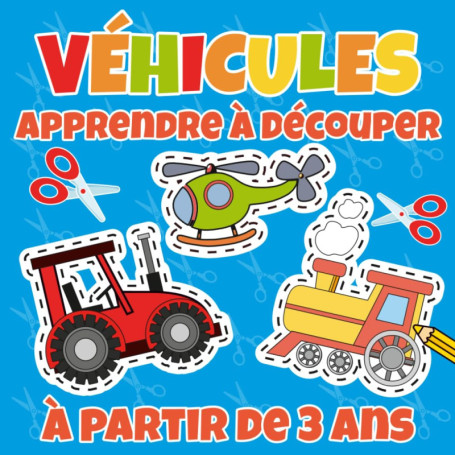 Livre d'Activités Découpage et Coloriage pour Enfants - Véhicules à Découper