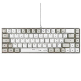 Clavier Gamer The G-Lab Keyz Hydrogen 60% - Compact et Silencieux avec Rétroéclairage Multicolore
