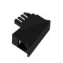 Adaptateur RJ11 TAE-F mâle vers RJ11 femelle - BIGtec