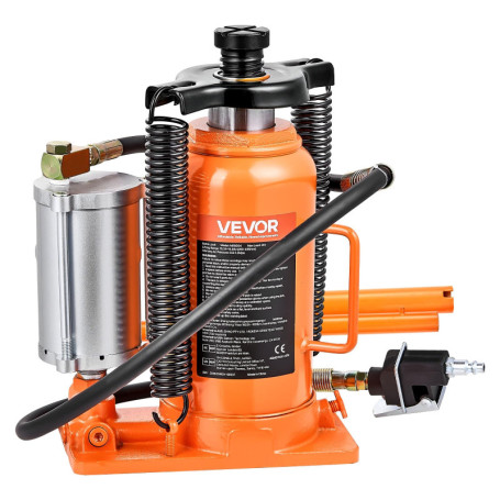 Cric Bouteille Hydraulique VEVOR 20T - Levage Sécurisé pour Voitures et Camions