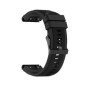 Bracelet Silicone Noir QuickFit pour Garmin Fenix et Descent - 26mm