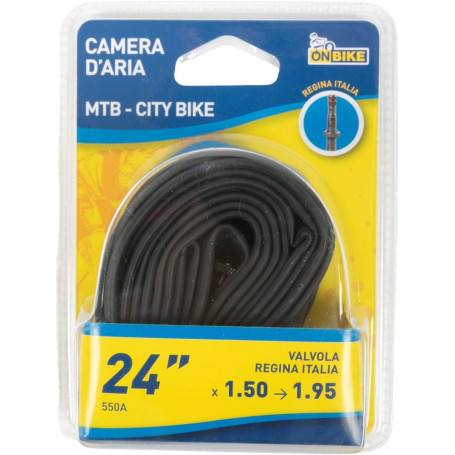 Chambre à air ON BIKE 24 pouces pour VTT et vélos de ville