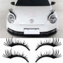 Autocollants Cils pour Voiture - Décoration Élégante et Amovible