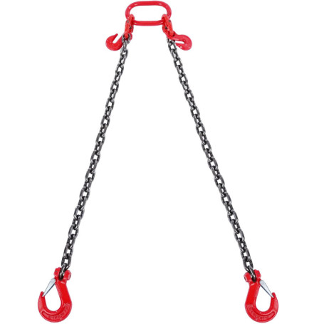 Élingue Chaîne de Levage VEVOR 2 Brins 10 mm x 180 cm - Capacité 5000 kg