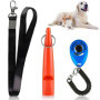 Lot de 2 Sifflets Professionnels pour Chiens avec Clicker et Sangle