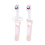 MAM Baby's Brush - Lot de 2 Brosses à Dents pour Bébé avec Anneau de Sécurité