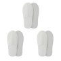 Lot de 3 Pantoufles Antidérapantes Blanches pour Homme et Femme