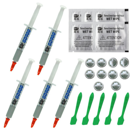 Pâte Thermique GD900 - 5 Tubes de 4g pour CPU et GPU
