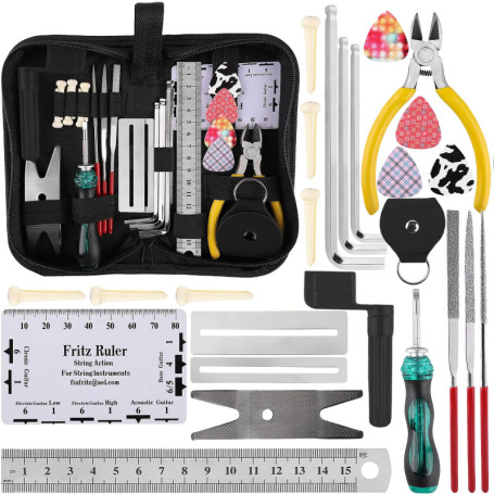 HOMURY Kit Complet de Réparation et Entretien pour Guitares - 26 Pièces
