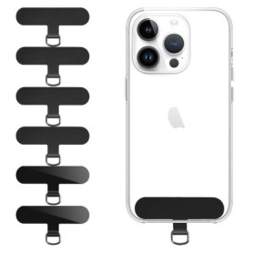 Qyoocom Lanière Universelle pour Téléphone Portable - Lot de 6 Attaches Pratiques