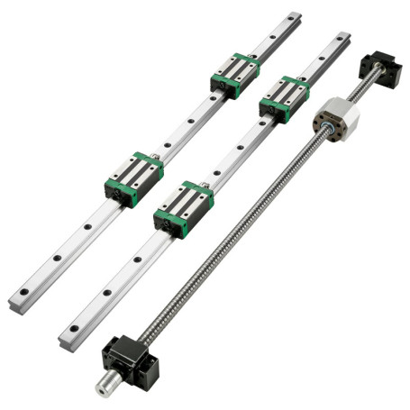 Rail Linéaire HGR20 VEVOR 1500 mm avec Kit de Roulements pour CNC